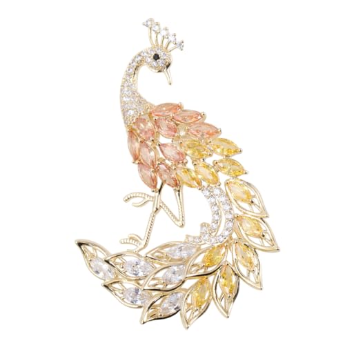 WATIIFUFU 1stk Brustnadel Für Retro-frauen Neuheit Brosche Braut Brosche Edelstein-brosche Tierische Brustnadel Strass-brosche Brautjungfer Brosche Hut Reversnadel Strass-tierbrosche von WATIIFUFU