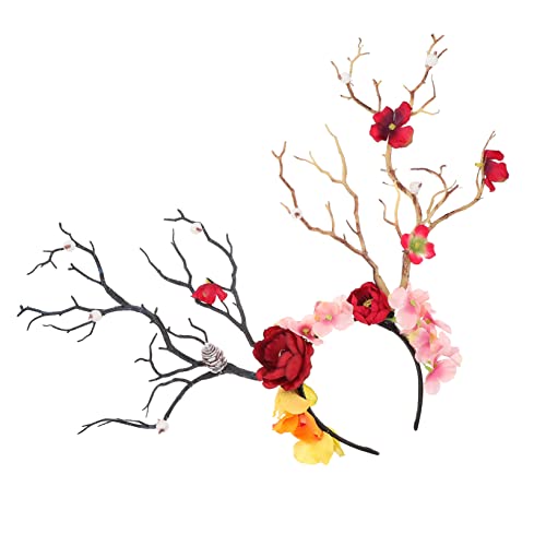 WATIIFUFU Blumen Stirnband Festival Party Haarband Interessante Kopfbedeckung Requisite Blumen Haarband Für Party Kopfschmuck Requisite von WATIIFUFU