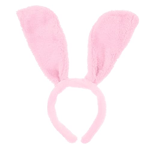 WATIIFUFU 1stk Stirnband Mit Tierohren Haarspangen Für Frauen Kopfbedeckung Hasenohren Stirnband Multi Stirnband Mit Dalmatinischen Ohren Welpe Tierkopf Bopper Netz Bands Oger Rosa Polyester von WATIIFUFU
