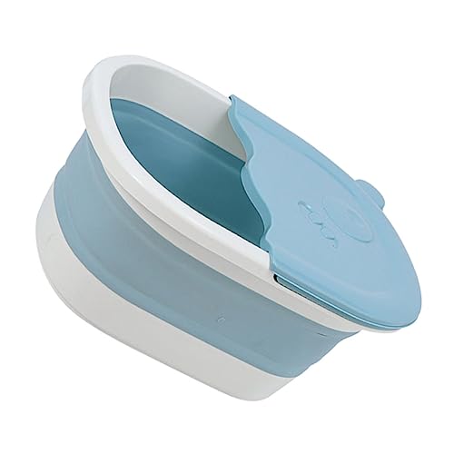 WATIIFUFU Fußmassageeimer Aus Pp Faltbar Für Hause Fußbadebecken Mit - Fußwaschbecken Für Junge Mädchen Blau Platzsparend Und Multifunktional von WATIIFUFU