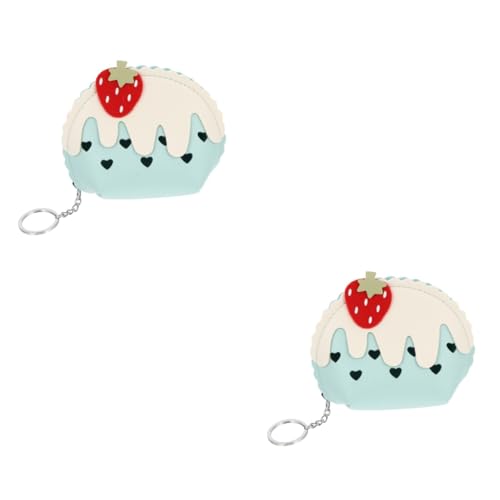 WATIIFUFU 2stücke Hand-held Strawberry Pouch Pu Niedlicher Erdbeer-Design Für Mädchen Aufbewahrung Von Kleingeld Lippenstift Und Kleinen Gegenständen Leicht Und Tragbar Für Alltag Und von WATIIFUFU