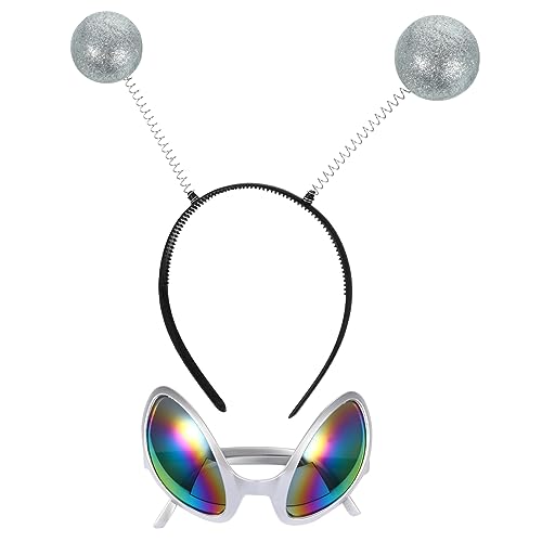 WATIIFUFU Kreatives Untertassenmann-brillenset Mit Stirnband Für Festivals Kinder 2-teilig von WATIIFUFU