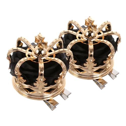 WATIIFUFU 2stücke Krone Haarklammern Für Mädchen Dreidimensionale Haarspangen Halloween Kostümzubehör Stilvolle Haarschmuck Für Partys Und Cosplay von WATIIFUFU