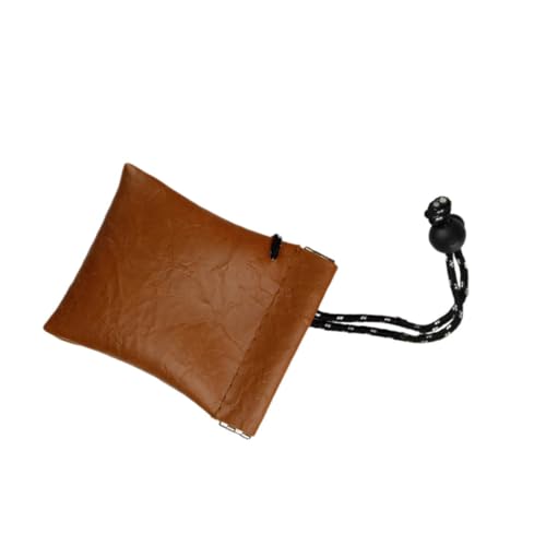 WATIIFUFU 2 Stück Leichtes Mini Münzfach aus Robustem Papierleder Gelb Multifunktionale Halsbandtasche für Schlüssel und Ohrhörer Kompakt Strapazierfähig und Farbbeständig für Outdoor und von WATIIFUFU