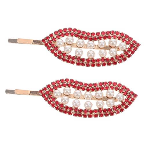 WATIIFUFU 2 Stück Lippen Haarspangen mit Haaraccessoires für Frauen Hochzeiten Partys Täglichen Gebrauch von WATIIFUFU
