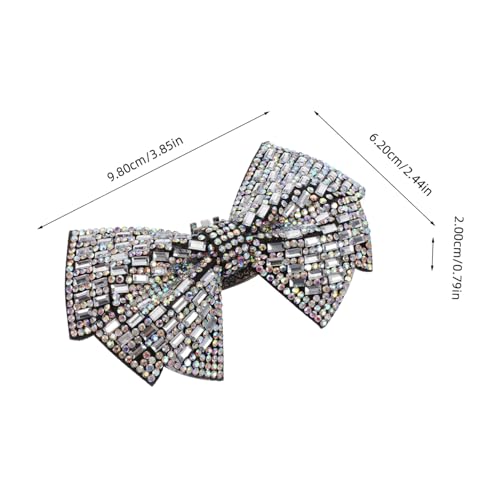 WATIIFUFU 2 Stück Strass Schleifen Schuhclips Glitzernde Brautschuh Charms Abnehmbare Schuhdekoration für Damen Pumps High Heels Hochzeit Party von WATIIFUFU