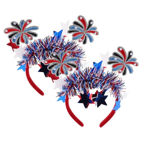 WATIIFUFU 2 Stück Teiliges American Flag Stirnbänder für Frauen Patriotische Of July Haarreifen in Rot Weiß Blau Leichte Bequeme Unabhängigkeitstag Accessoires für Party und WATIIFUFU 2 Stück Teiliges American Flag Stirnbänder für Frauen Patriotische Of July Haarreifen in Rot Weiß Blau Leichte Bequeme Unabhängigkeitstag Accessoires für Party und von WATIIFUFU