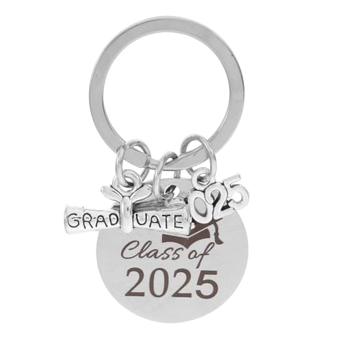 WATIIFUFU 2025 Abschluss Schlüsselanhänger Inspirierendes Absolventengeschenk Schlüsselanhänger Aus Edelstahl Abschlusszubehör Abschlussgeschenk Für Ihn Abschluss-Charme Rostfreier Stahl von WATIIFUFU