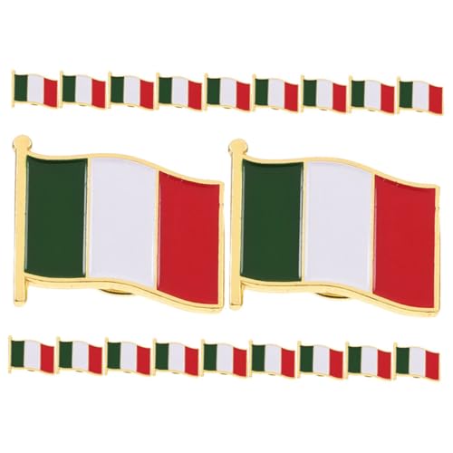 WATIIFUFU 20Stücke Italienische Flagge Anstecknadel Brosche Hochwertige Legierte Pin Abzeichen für Partys Festivals und Veranstaltungen Geschenkidee zur Unterstützung Italiens WATIIFUFU 20Stücke Italienische Flagge Anstecknadel Brosche Hochwertige Legierte Pin Abzeichen für Partys Festivals und Veranstaltungen Geschenkidee zur Unterstützung Italiens von WATIIFUFU