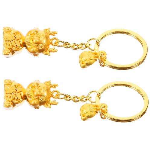 WATIIFUFU Entzückende Drachen Schlüsselanhänger Maskottchen Drachen Schlüsselanhänger Perlen Cartoon Schlüsselanhänger von WATIIFUFU