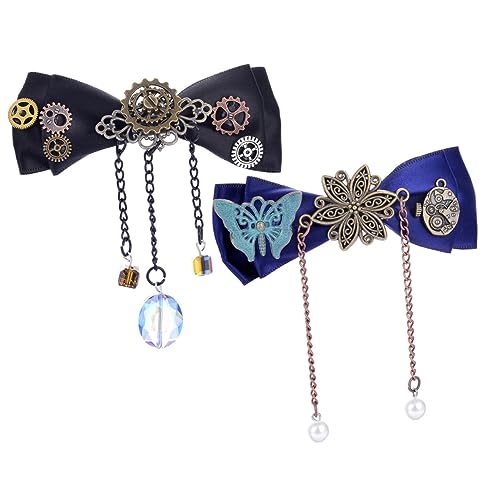 WATIIFUFU 2stücke Steampunk Haarschmuck Mit Zahnrädern Dekorative Haarklammern Für Damen Hochzeitsaccessoires Und Besondere Anlässe Design von WATIIFUFU