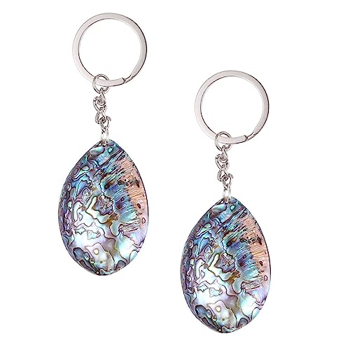 WATIIFUFU Schlüsselanhänger Meer 2 Stück Abalone Muschel Schlüsselanhänger Modeschmuck Als von WATIIFUFU
