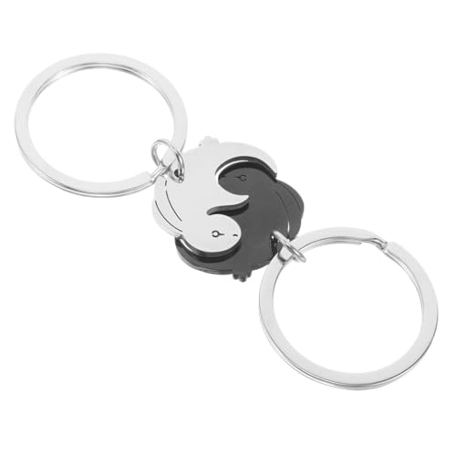 WATIIFUFU 2st Hase Schlüsselanhänger Ring-Palette Gadget-untersetzer Cartoon -schlüsselbund Süße Untersetzer Mini- Schalter Für Verkaufsautomaten Tüllbänder Rostfreier Stahl von WATIIFUFU