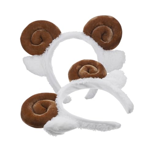 WATIIFUFU 2stücke Haarband Mit Schafsohren Cartoon-haarreifen Party-kopfschmuck Halloween-accessoire Süßer Stirnbänder-halter Haar-ornament Für Vielseitig Einsetzbar Für Festivals Und von WATIIFUFU