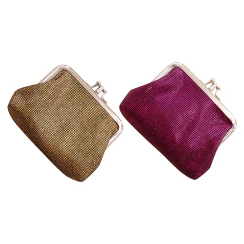 WATIIFUFU 2stücke Damen Geldbörse Kleingeldbörse Pu- Für Handtaschen Oder Taschen Gold Und Leicht Und Tragbar Für Münzen Und Karten von WATIIFUFU