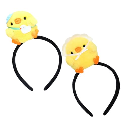 WATIIFUFU 2stücke Küken Stirnbänder Für Mädchen Lustiger Haaraccessoire Mit Plüschküken-design Für Festival Und Cosplay Anlässe von WATIIFUFU