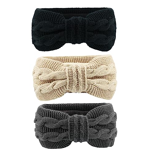 WATIIFUFU 3stücke Teiliges Stirnband Für Damen Elastische Haarbänder Mit Modischem Schleifen-design Für Alltag Yoga Makeup von WATIIFUFU