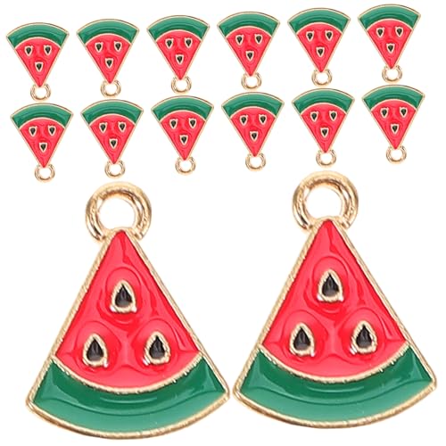 WATIIFUFU 30 Stück Teiliges Mini Emaille Wassermelonen anhänger aus Legierung Bunte Fruchtscheiben für DIY Schmuckherstellung Sommerliche Halsketten Ohrringe und Schlüsselanhänger Zubehör WATIIFUFU 30 Stück Teiliges Mini Emaille Wassermelonen anhänger aus Legierung Bunte Fruchtscheiben für DIY Schmuckherstellung Sommerliche Halsketten Ohrringe und Schlüsselanhänger Zubehör von WATIIFUFU