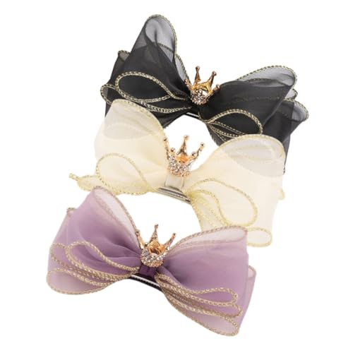 WATIIFUFU 3stücke Haarschleifen Für Mädchen Haarschmuck Mit Schleifen Geburtstag Party Accessoires Bogen Clips Für Mädchenfrisuren Langlebig Und Sicher von WATIIFUFU