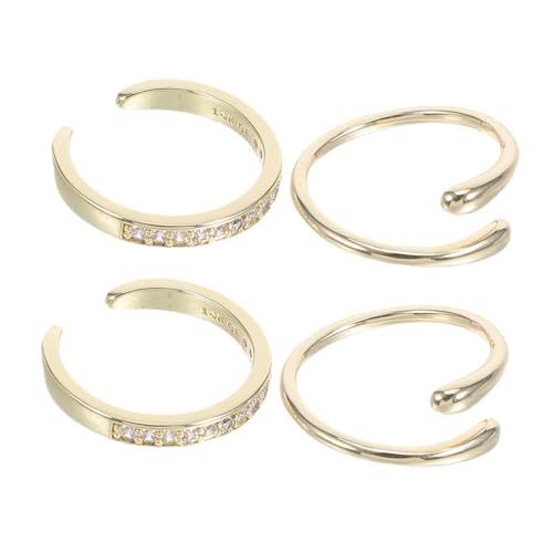 WATIIFUFU 4 Stück Teiliges Set Einstellbare Offene Zehenringe für Frauen Funkelnden Strasssteinen Verstellbares Boho Fußschmuck-set für Sommer und Strand Langlebig und Farbbeständig WATIIFUFU 4 Stück Teiliges Set Einstellbare Offene Zehenringe für Frauen Funkelnden Strasssteinen Verstellbares Boho Fußschmuck-set für Sommer und Strand Langlebig und Farbbeständig von WATIIFUFU