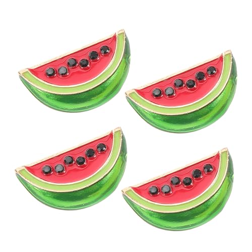 WATIIFUFU 4 Stück Teiliges Wassermelonen Broschen für Damen Cartoon Anstecknadeln Leichter Modischer Cardigan Clip Dekorative Reversbrosche für Pullover Hemden und Kleider von WATIIFUFU