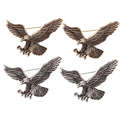 WATIIFUFU 4stücke Brosche Kleidung Revers Pin Tiere Schal Dekorationen Anstecknadel Hut Ornament Damen Herren von WATIIFUFU