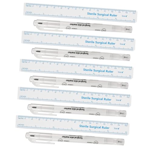 WATIIFUFU 5 Sets Wasserfester Augenbrauenstift Tattoo Makeup Hautsichere Marker Microblading Brauenstift mit Lineal Feine Dicke Spitzen von WATIIFUFU