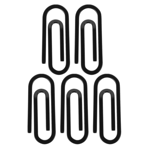 WATIIFUFU 5 Stück Edelstahl Geldclips Design Minimalistischer Kartenhalter für Geldscheine Visitenkarten Fronttasche Büro Alltag Schwarz von WATIIFUFU