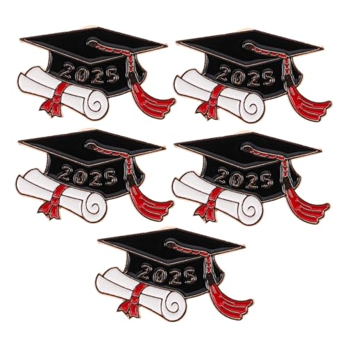 WATIIFUFU 5 Stück Minimalistische Anstecknadeln Form von Absolventenhüten für Studenten Lehrer Absolventen zur Graduierung von WATIIFUFU