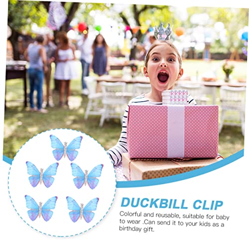WATIIFUFU 5 Stück Teiliges Schmetterling Haarklammern mit Schleifen design Kompakte Leichte Haarspangen für Stirnfransen und Vielseitiges Styling Geeignet für Teenager und Frauen Jeden von WATIIFUFU