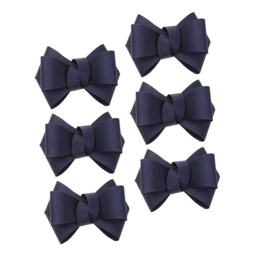 WATIIFUFU 6 Stück Bowknot Schuhdekorationen aus Geripptem Stoff Vielseitige Schleifen-accessoires für Damen Sneakers Pumps Kleidung und Taschen Einfache Befestigung Klassisches Design von WATIIFUFU