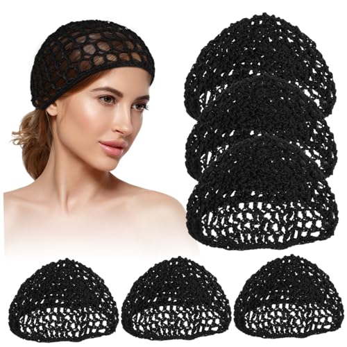 WATIIFUFU 6stücke Netz-haarhauben Für Frauen Elastische Atmungsaktive Haarnetze Für Kurzes Haar Für Haarpflege von WATIIFUFU