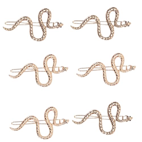 WATIIFUFU 6 Stück Teiliges Vintage Metall Schlangen haarschmuck Elegante Haarnadeln aus Langlebiger Legierung für Damen Flexible Haarklammern Passend für Dickes und Dünnes Haar Alltags von WATIIFUFU