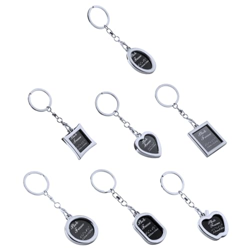 WATIIFUFU Edelstahl-schlüsselanhänger Für Paare Fotorahmen Schlüsselringhalter Für Die Tasche von WATIIFUFU