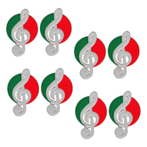 WATIIFUFU 8 Stück Teiliges Musiknoten Emaille Broschen für Damen Bunte Musikalische Anstecknadeln mit Klavier und Gitarre Langlebige Schmuck Accessoires für Kleidung Taschen Hüte und Kleider von WATIIFUFU