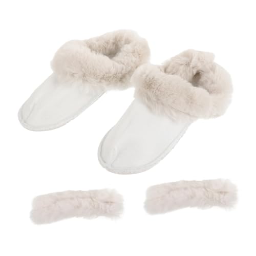 WATIIFUFU Abnehmbare Waschbare Plüsch schuh einlegesohlen mit Langem Haar Atmungsaktive Warme Innensocken für Damen Winterschuhe Futtereinlagen für Hausschuhe und Clogs Kuscheliger von WATIIFUFU