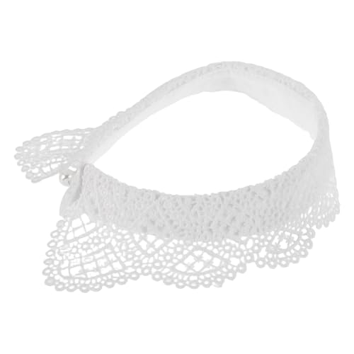 WATIIFUFU Abnehmbarer Spitzenkragen Eleganter Retro schal Falscher Blusenkragen Weicher Spitzen schulterkragen Vielseitig für Damenformelle Anlässe und Freizeit von WATIIFUFU