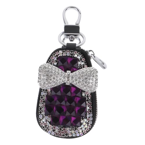 WATIIFUFU Car Key Case Mit Kristallen Tragbarer Schlüsselaufbewahrungstasche Für Damen Stilvoller Auto Schlüssel Organizer Mit Schutz Vor Kratzern Und Langlebig Für Alltag von WATIIFUFU