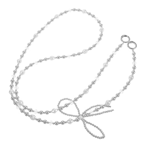 WATIIFUFU Beadete Taschenkette mit Metallverschluss Langlebiger Ersatz schultergurt für Handtaschen Verstellbarer Umhängegurt Passend für Crossbody Schultertaschen Robustes Zubehör von WATIIFUFU