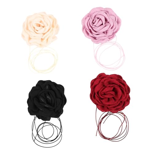 WATIIFUFU Rosenblüten-halsketten-set Große Rosen-halskette Für Damen Stilvolle Rosen-halskette Modischer Schmuck WATIIFUFU Rosenblüten-halsketten-set Große Rosen-halskette Für Damen Stilvolle Rosen-halskette Modischer Schmuck von WATIIFUFU