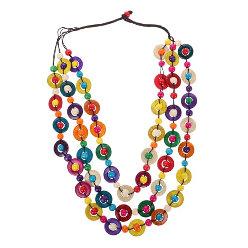 WATIIFUFU Boho Holzperlen Halskette mit Kokosnuss schalenperlen Handgefertigt Ethnischer Schmuck Langer Geschichteter Strand urlaub Anhänger für Frauen Mädchen WATIIFUFU Boho Holzperlen Halskette mit Kokosnuss schalenperlen Handgefertigt Ethnischer Schmuck Langer Geschichteter Strand urlaub Anhänger für Frauen Mädchen von WATIIFUFU