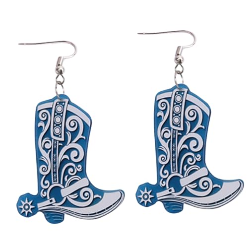 WATIIFUFU Cowgirl Ohrringe Damen Western Ohrschmuck Retro Dangle Stiefel Design Leicht und Komfortabel Für Party Festival Geschenkideen von WATIIFUFU