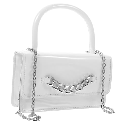 WATIIFUFU Damen Mini Handtasche PU Messenger Bag mit Kette Kleine Umhängetasche Schultertasche Casual Handbag für Alltag Shopping Reise von WATIIFUFU