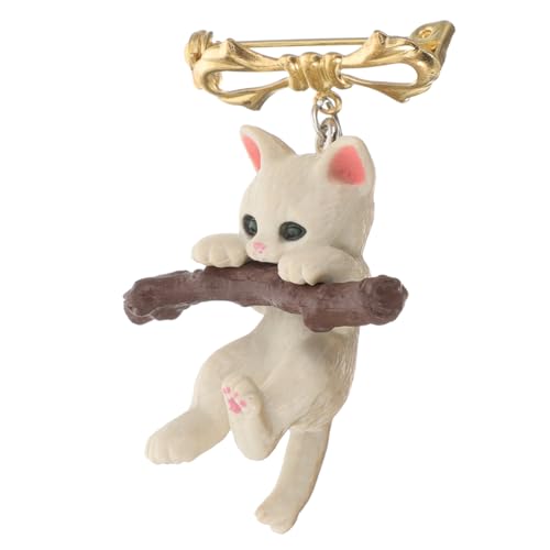 WATIIFUFU Brosche Mit Katzenzweig Aus Harz Anstecknadel Für Kleidung Schal Und Hut Dekorative Broschennadel Für Damen Sicher Und Langlebig von WATIIFUFU