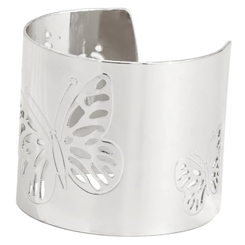 WATIIFUFU Delikates Metallarmband Damen Offener Armreif Leicht Verstellbar Elegant Schmuck für Alltag Hochzeit von WATIIFUFU