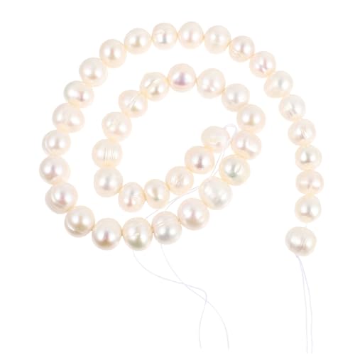 WATIIFUFU Elegante Natürliche Süßwasserperlen halskette mit Gerippter Oberfläche Feine Verarbeitung Damen Schmuck Geschenk für Besondere Anlässe und Vielseitige Modekombinationen von WATIIFUFU