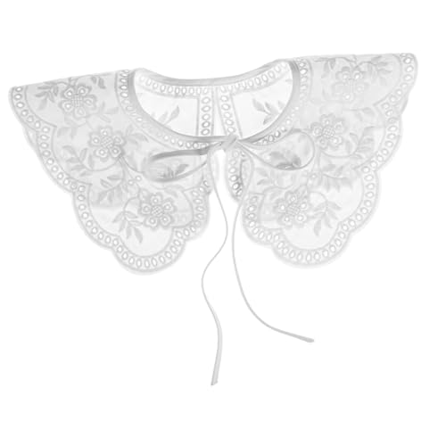 WATIIFUFU Bestickter Spitzenkragen Für Damen Abnehmbar Gefälschter Kragen Aus Spitze Passt Zu Hemden Und Blusen Elegant Und Zu Tragen von WATIIFUFU