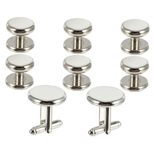 WATIIFUFU French Style Manschettenknöpfe Teilig Rundes Design Tropfen Öl Herren Cufflinks Feine Verarbeitung Robuste Manschettenknöpfe für Hochzeit Freizeit Hemd WATIIFUFU French Style Manschettenknöpfe Teilig Rundes Design Tropfen Öl Herren Cufflinks Feine Verarbeitung Robuste Manschettenknöpfe für Hochzeit Freizeit Hemd von WATIIFUFU