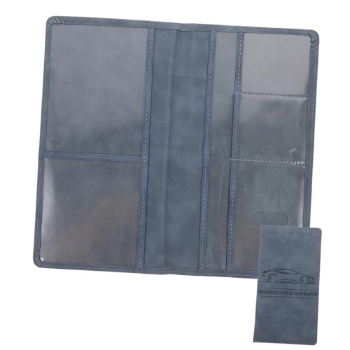 WATIIFUFU Kfz-versicherungskartenhalter Aus Pu-Material Kreditbrieftasche Dünne Hülle Für Den Führerschein Verhindert Verbiegen Und Beschädigung von WATIIFUFU