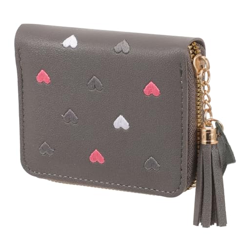 WATIIFUFU Kleine Geldbörse Aus Pu- Münztasche Für Damen Kompakte Brieftasche Zum Einkaufen Tragbare Reise-münztasche Mit Reißverschluss Zum Aufbewahren Von Kleingeld Und Karten von WATIIFUFU